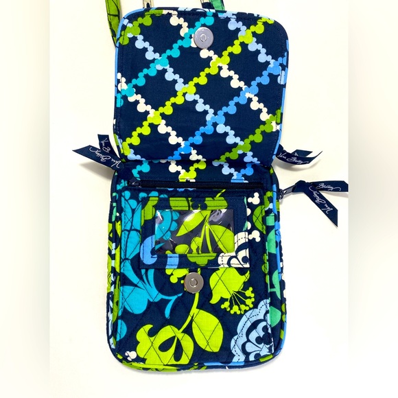 BNWT Disney Parks Vera Bradley “Where’s Mickey?” Blue Mini Hipster Crossbody Bag - Picture 5 of 7